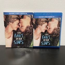 The Fault In Our Stars Blu-Ray DVD Combo w/ SlipCover Movie 2014
