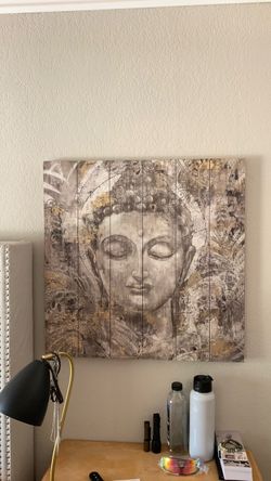 Buddha Wall Art on Wood Panels