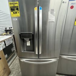 LG French Door Stainless Steel Refrigerator Dual Ice Maker 