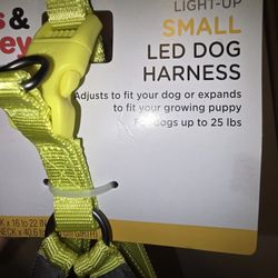 Light UP Small LED Dog Harness