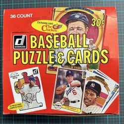 1982 Donruss Wax Baseball Card Box