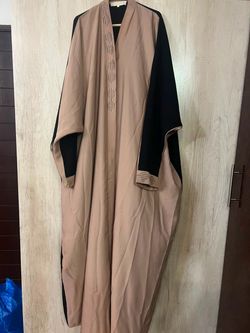 Abaya Nida fabric Skin black color. XXL size.  Length 60”