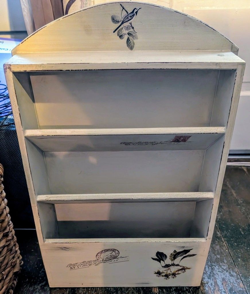 Wooden Shelf Magazine Mail Rack