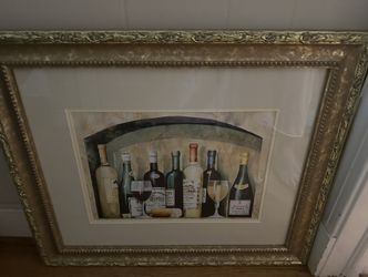 Wine Bottles Print By Richmond Artist Ron King