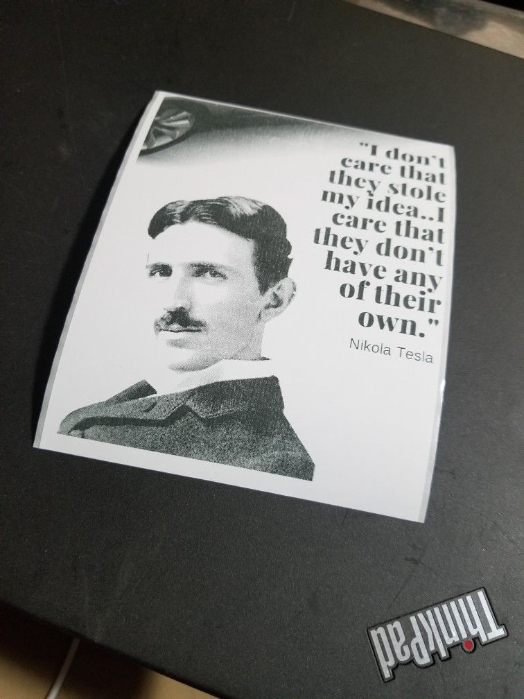 Nikola TESLA laptop Notebook Sticker Tablet Sticker (1)