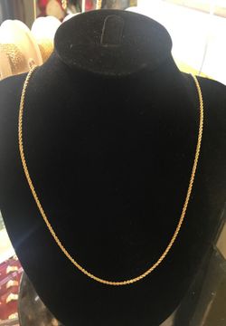24KT Gold Bond Chain with Lifetime Replacement Guarantee (THIS IS NOT A PLATED CHAIN & IT WILL NOT CHANGE COLOR)