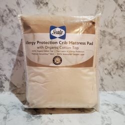 Allergy Protection Crib Mattress Pad With Organic Cotton Pad