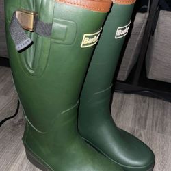 Barbour Womens Bede Mid Calf Waterproof Snow Winter Wellingtons Boots - Olive
