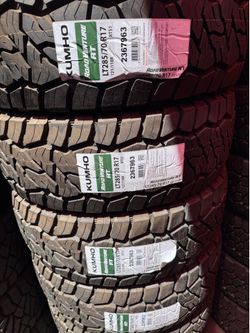 285/70/17 khumo tires , tenemos todas las medidas, TAMBIÉN LEVANTAMOS TROCAS.