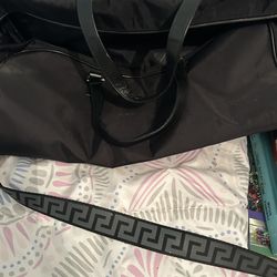 Versace duffel bag black