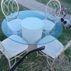 Glass Top Kitchen Table