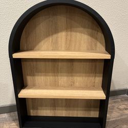 Black Wood Arch Shelf
