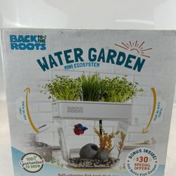 Back to the Roots Premium Acrylic Water Garden Fish Tank That Grows Food New OB