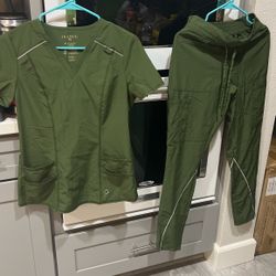 JANNUU Scrubs Women’s Olive Green XS