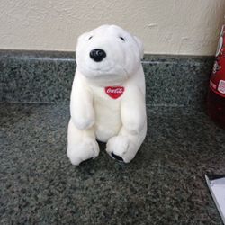 Vintage 1995 Coca Cola Pola Bear Plushie Stuffed Animal (Must Pick Up
