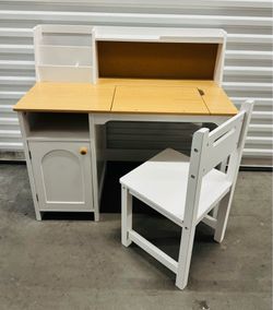 Kids Desk w/ Chair - Tilt Top w/ Cork Board - $100  See Details—PRICE IS FIRM