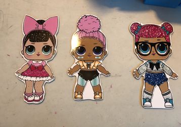 11” LOL Wooden Dolls - $4 Each