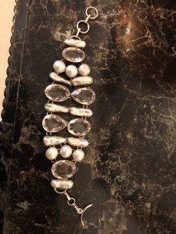 Sea Shell & Crystal Silverstone Bracelet