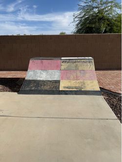 Set of 4 Freshpark portable skate ramps