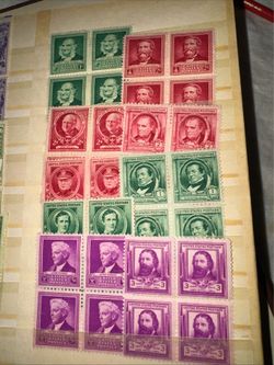 U.S. postage  old stamps