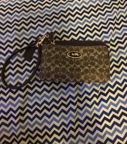 Small coach wristlet