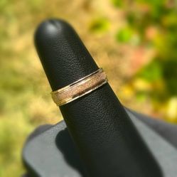Vintage Jewelry 14k solid rose red gold wedding band ring size 6.75