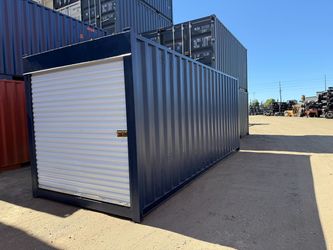 20FT SHIPPING CONTAINER – WIND & WATERTIGHT | HEAVY DUTY STORAGE SHED | CONEX BOX (ROLL-UP DOOR)