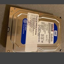 Hard Disk Drive - 500GB, WD Blue 500GB Desktop Hard Disk Drive

