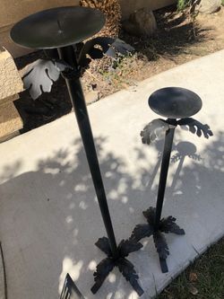 Set of two candle holders