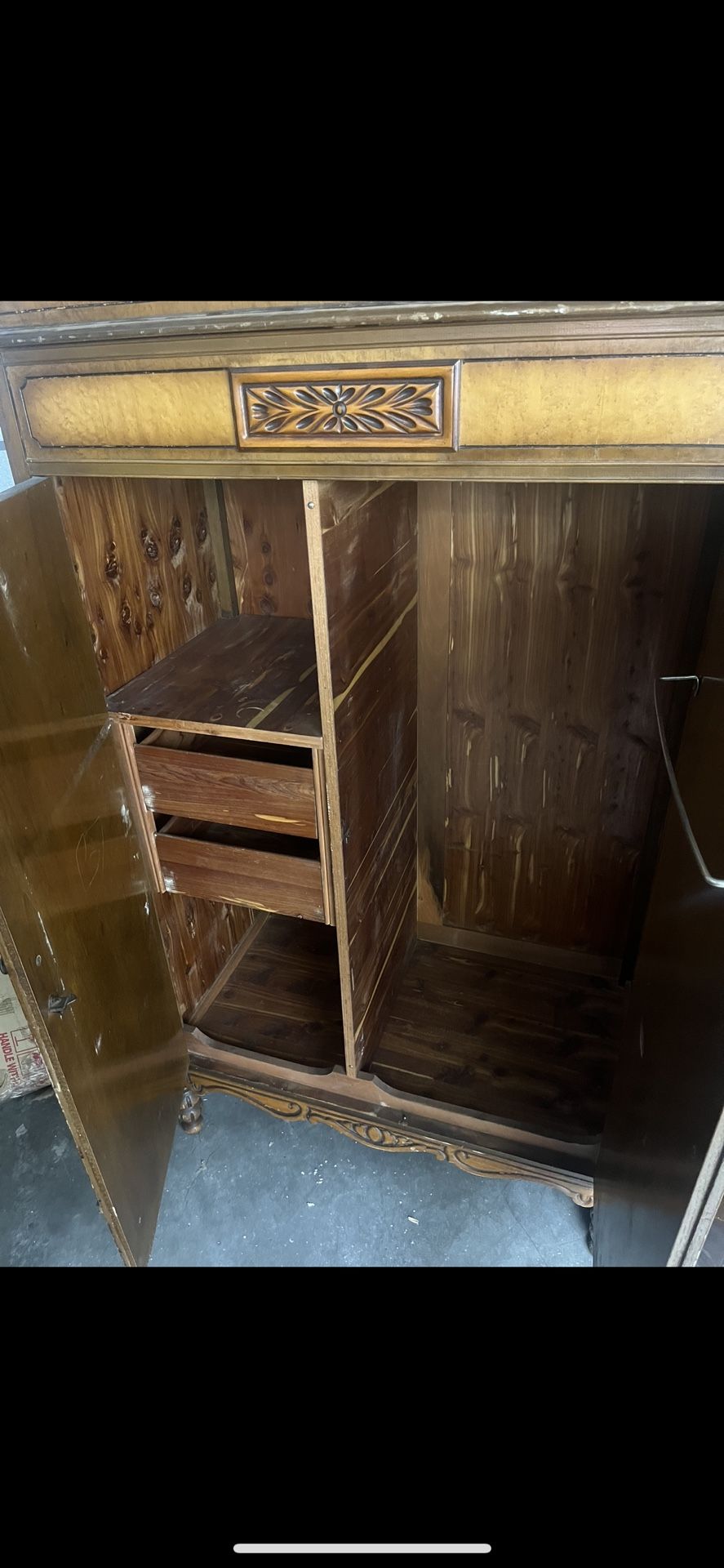 Cedar Lined Antique Armoire