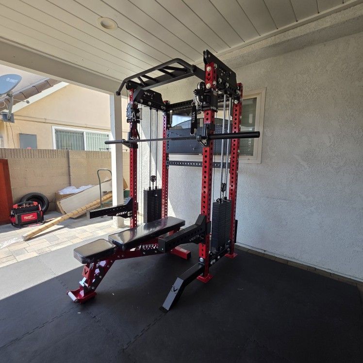 Vesta Pro Series 2in1 Squat Rack | Functional Trainer | 400lb Weight Stack | Commercial Grade | Gym Equipment | FREE DELIVERY🚚