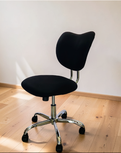 🎀 Mesh Low-Back Task Office Chair, Black/Chrome