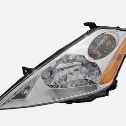 Left side headlight assembly nissan murano 2003 to 2007 halogen