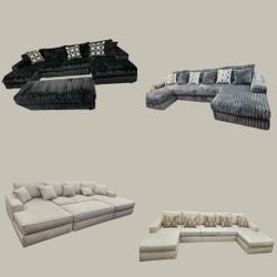 BRAND NEW 11X11FT AND 6X13X6FT SECTIONAL COUCHES  CHAISE LOVESEAT 