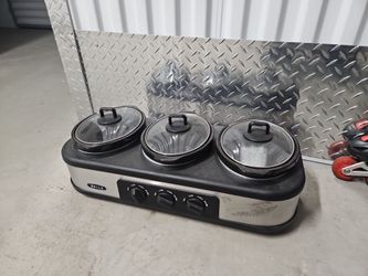 New Bella electric triple dipping pots