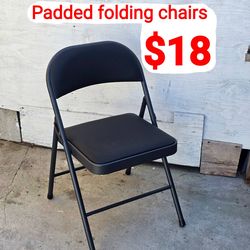 Folding Chairs heavy duty with Padded Seats & Sturdy Metal Frame, Portable Foldable Commercial/Residential for Indoor/Outdoor Use, Home, Office, Party