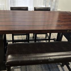 Mahogany Wood Dining Room Set