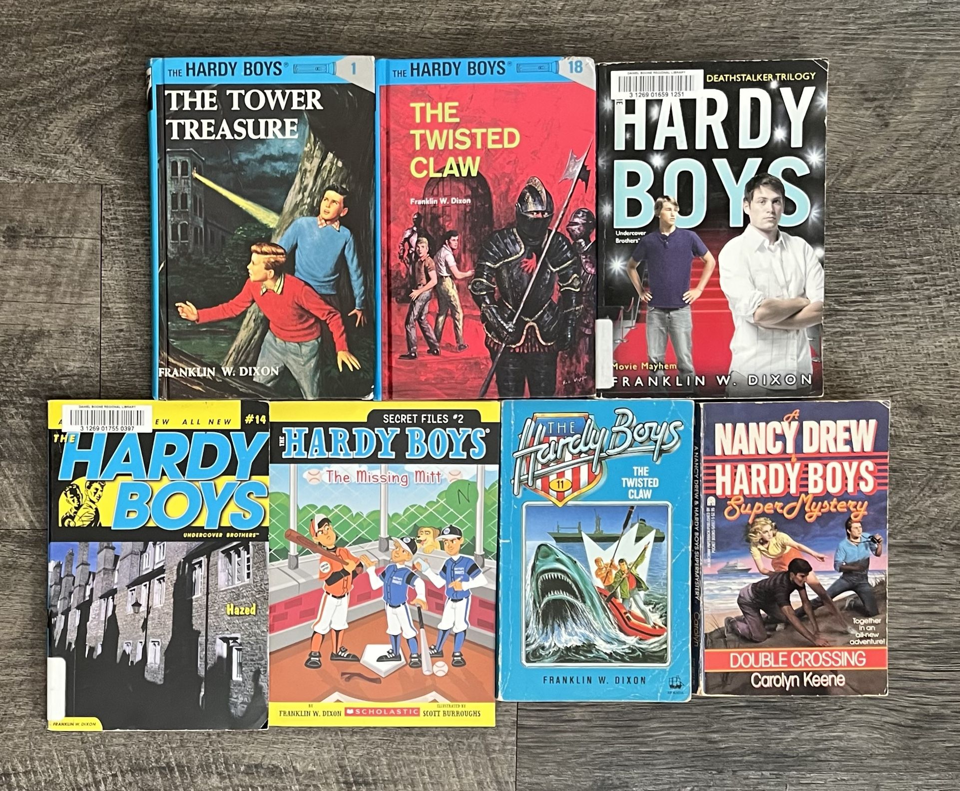 Hardy Boys Mystery Books, Mixed Lot (Lot of 7 Books)