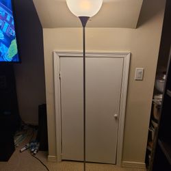Silver Metal Floor Stand Lamp 