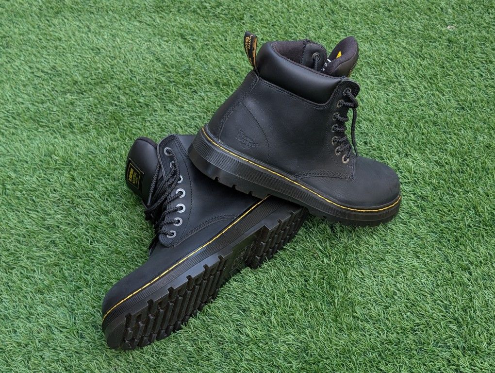 Dr. Martens Industrial Steel Toe EH Boots US M 12 UK 11  EU 46 DM393 VGC