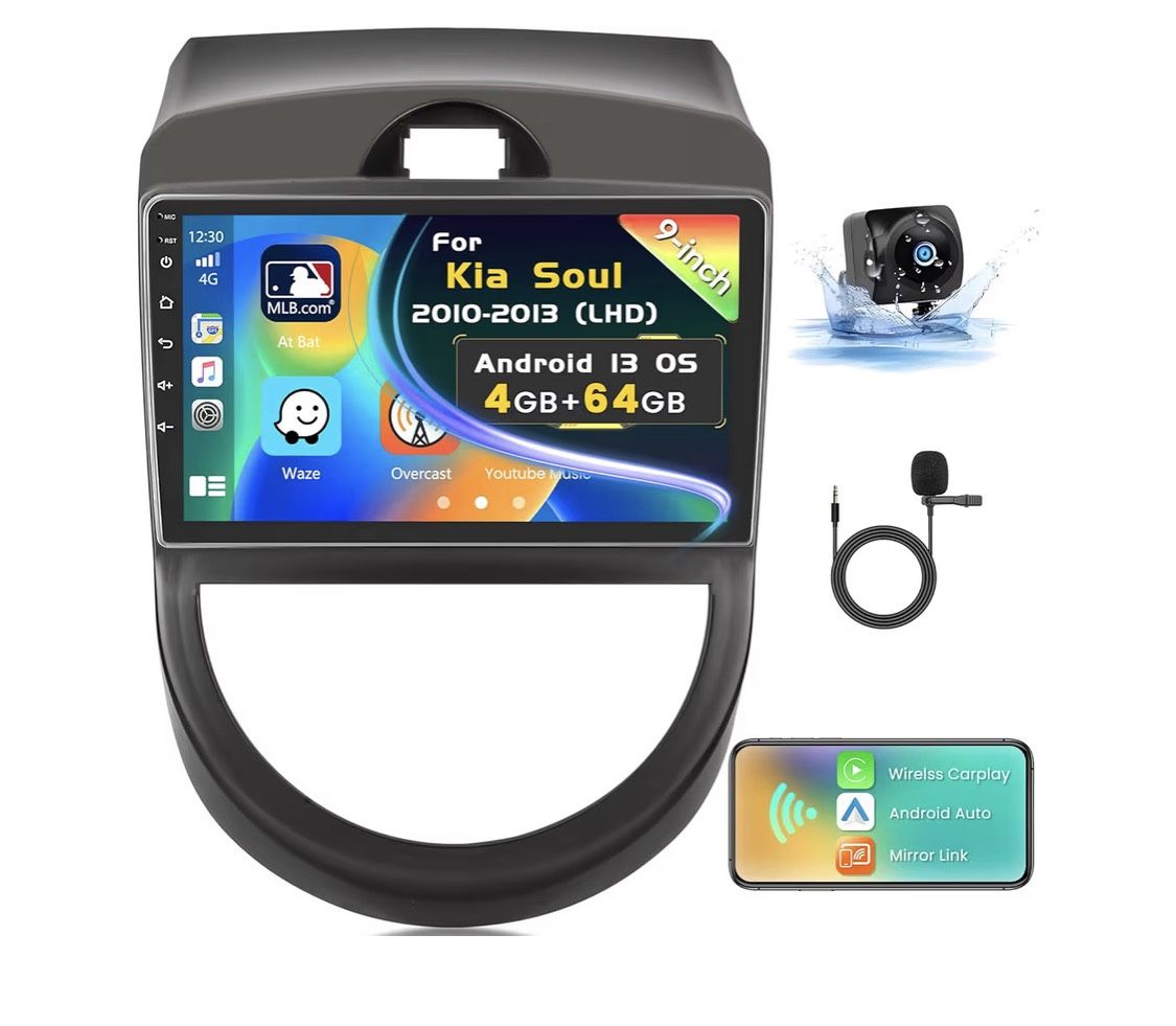 🔥 9” CarPlay/Android Auto Radio for Kia Soul 2010–2013 | Open Box Tested | 4G+64G
