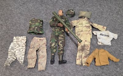 GI Joe and clothes and accessories.