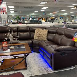 Brown Sectional Couch For Sale 50%Off