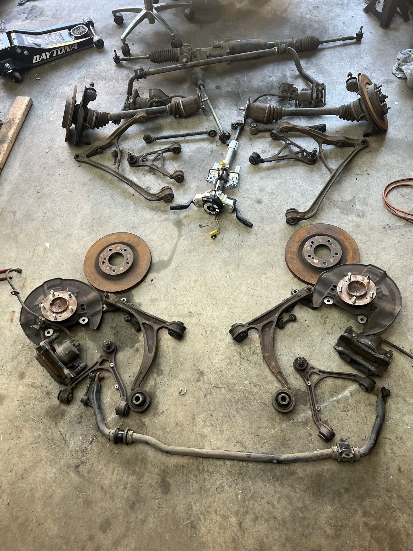 2003 Honda s2000 full OEM suspension with spindles hubs and calipers