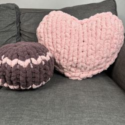 Purple Pink Ball Pillow