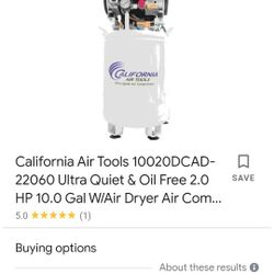 California Airtools Air Compressor