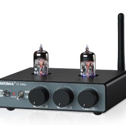 AIYIMA T1 PRO Tube Preamp Vacuum Pre-amp Receiver Home Audio Preamplifier with RCA/Bluetooth Input Bass Treble Controls for HiFi Stereo Amplifier/Powe