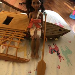 Moana Doll With Boat 