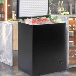 NEW - 10.0 Cu.Ft Chest Freezer,Deep Freezer with Removable Basket,Compact Freezer with Top Open Door, Adjustable Temperature, Low noise，Suitable for K