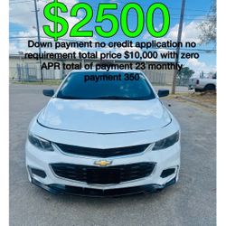 2018 Chevy Malibu No Credits Application No Requirement